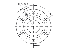 推力角接觸球軸承 ZKLF1255-2Z, 雙向，螺釘安裝，兩側(cè)間隙密封