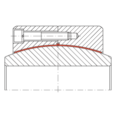 大的關(guān)節(jié)軸承 GE480-DW, 根據(jù) DIN ISO 12 240-1 標(biāo)準(zhǔn)，免維護(hù)