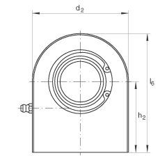 液壓桿端軸承 GF100-DO, 根據(jù) DIN ISO 12 240-4 標(biāo)準(zhǔn)，帶焊接面，需維護(hù)