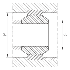 關(guān)節(jié)軸承 GE8-FO, 根據(jù) DIN ISO 12 240-1 標(biāo)準(zhǔn)，需維護(hù)