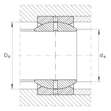 關(guān)節(jié)軸承 GE31-ZO, 根據(jù) DIN ISO 12 240-1 標準，英制尺寸，需維護